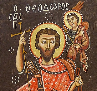 oberer Teil der Theodor Ikone